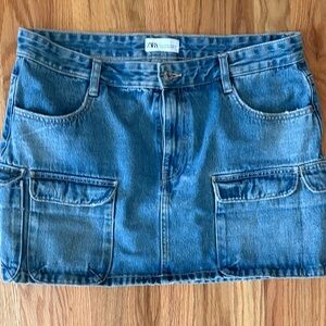 Zara Classic Blue Mini Skirt